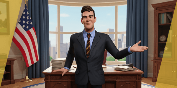 Toon Businessman In Suit Confident — Stylized Cartoon 3D Character Model Fully Rigged for Blender