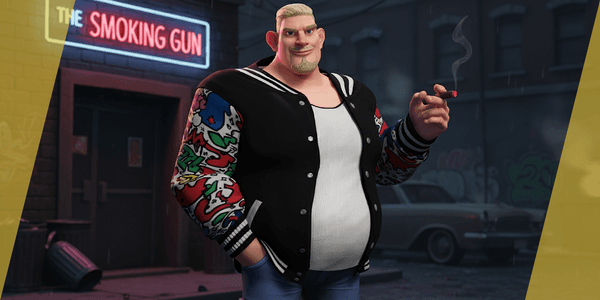 3d Stylized Urban Big Guy — Stylized Cartoon 3D Character Model Fully Rigged for Blender