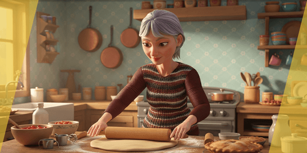 Animated Mother Character In Winter Casual Outfit — Stylized Cartoon 3D Character Model Fully Rigged for Blender