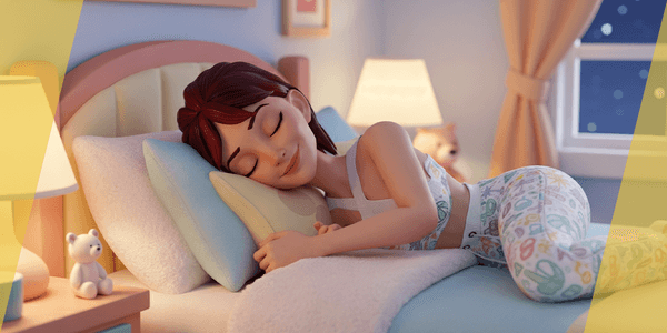 Woman In Summer Sportswear Jogging Female — Stylized Cartoon 3D Character Model Fully Rigged for Blender